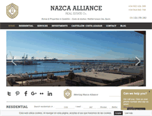 Tablet Screenshot of nazca-alliance.com
